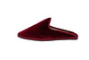 Women's bordeaux velvet clogs