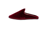Women's bordeaux velvet clogs