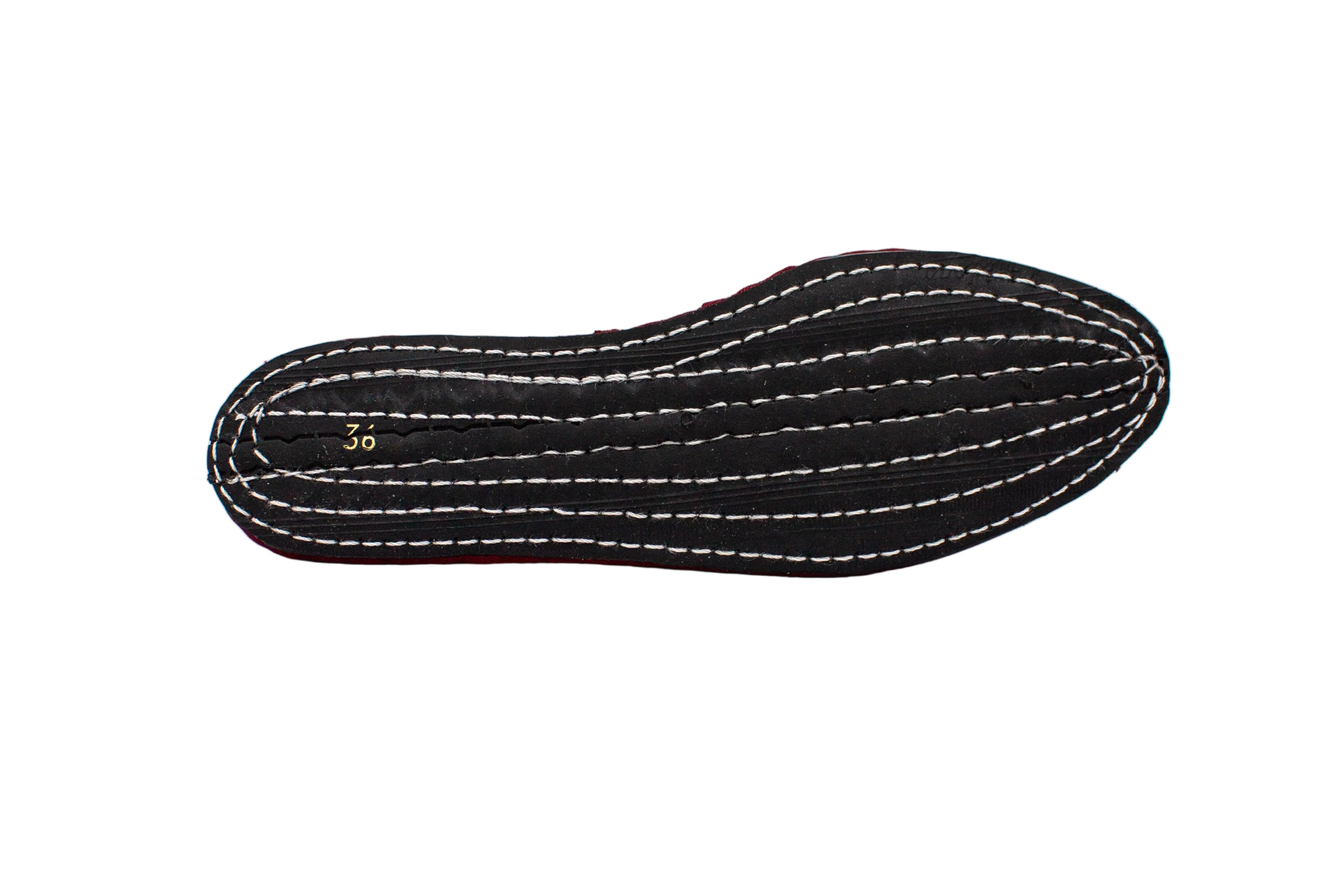 Friulane sabot in velluto rosso cardinale donna