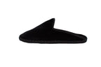 Friulane sabot in velluto nero donna