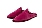 Friulane sabot in velluto rosa antico donna