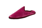 Friulane sabot in velluto rosa antico donna