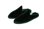 Friulane sabot in velluto verde bottiglia donna