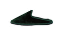 Friulane sabot in velluto verde bottiglia donna