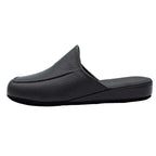 Pantofole da uomo in pelle karibu nero