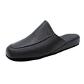Pantofole da uomo in pelle karibu nero