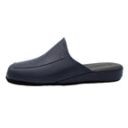 Pantofole da uomo in pelle blu