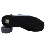 Pantofole da uomo in pelle blu