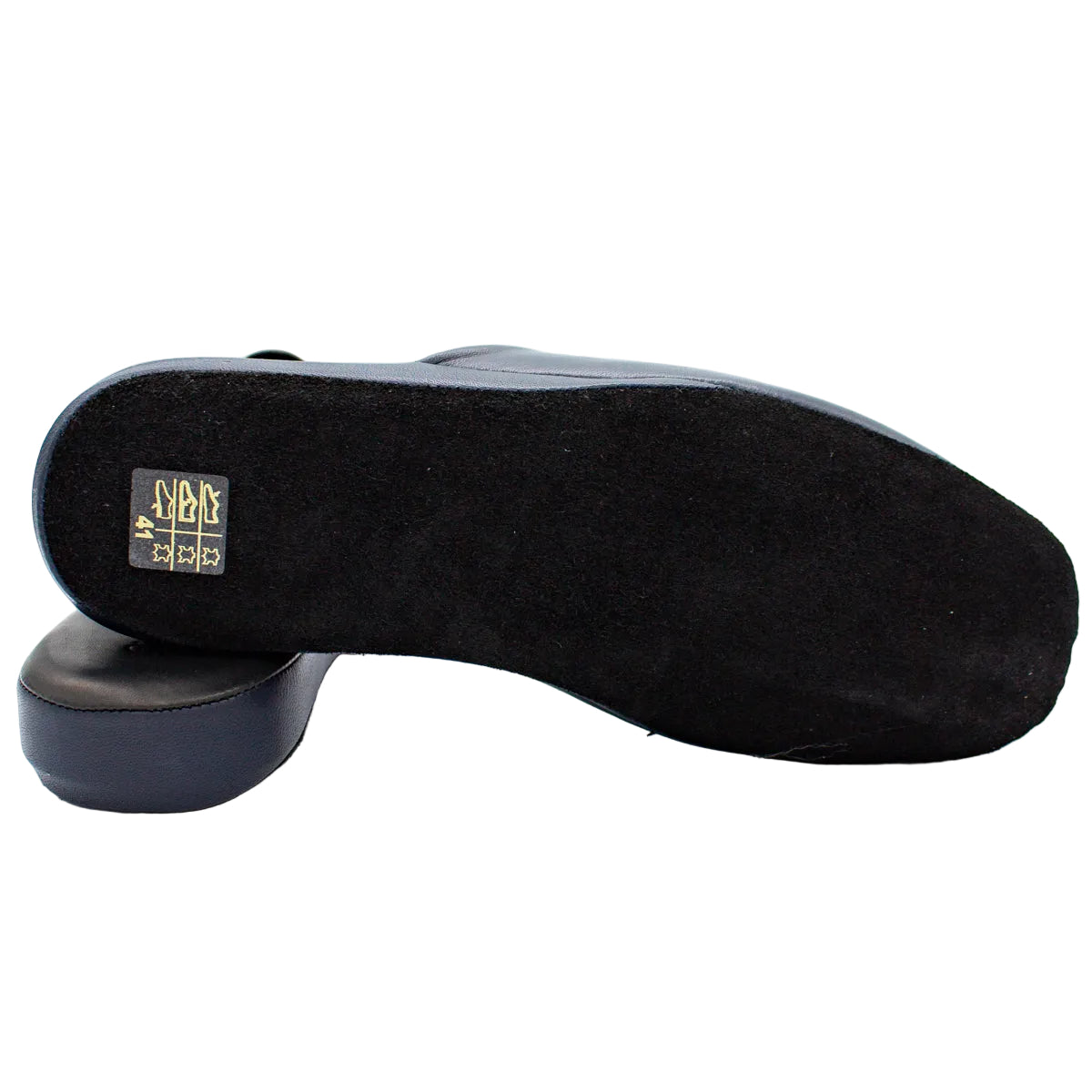 Pantofole da uomo in pelle blu