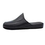 Pantofole da uomo in pelle nero