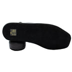 Pantofole da uomo in pelle nero