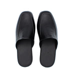 Pantofole da uomo in pelle nero