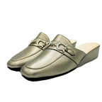 Pantofole con morsetto in nappa canna di fucile