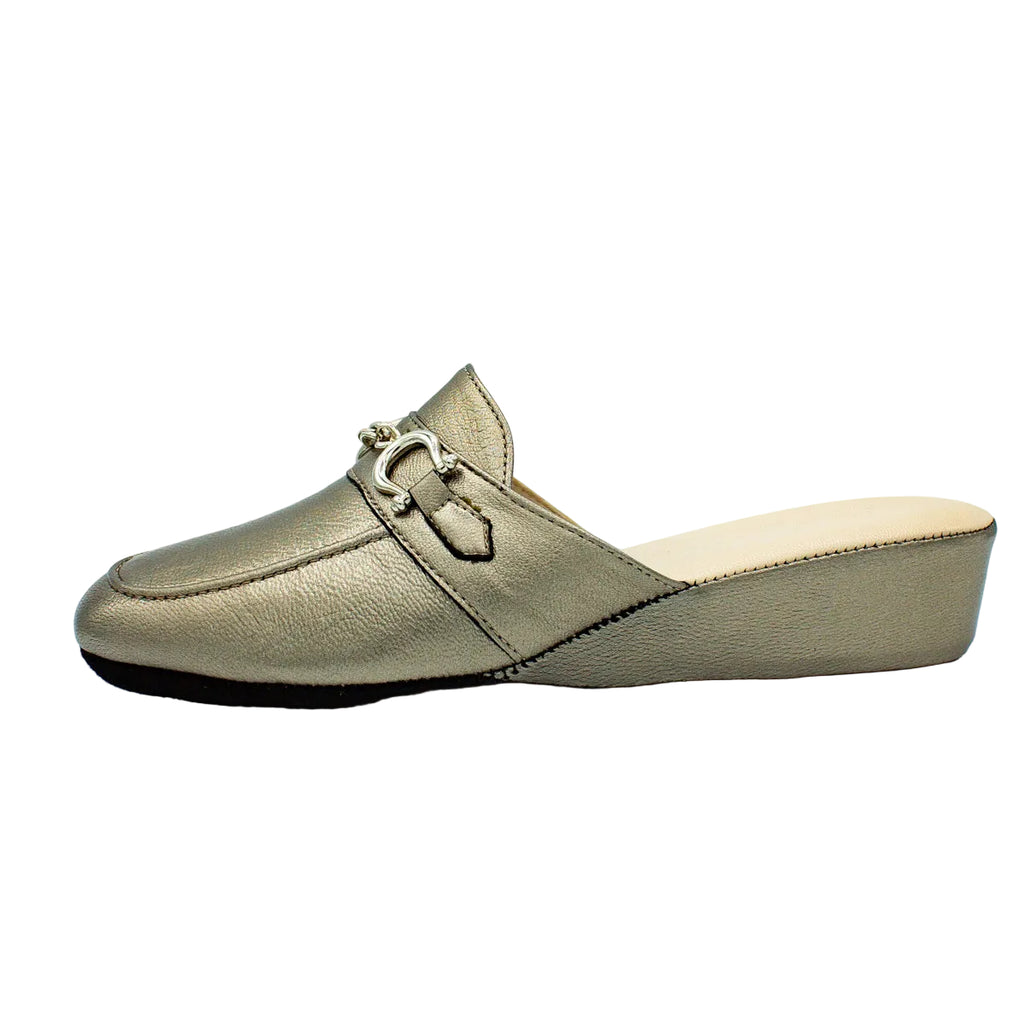 Pantofole con morsetto in nappa canna di fucile
