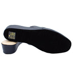 Pantofole con morsetto in nappa blu