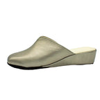 Pantofole scollate in nappa canna di fucile