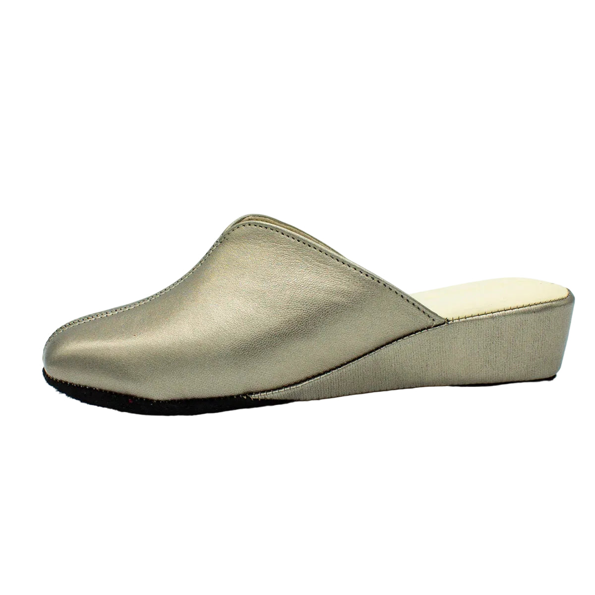 Pantofole scollate in nappa canna di fucile
