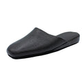 Pantofole artigianali in pelle karibu nero