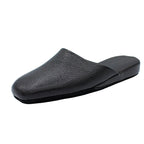Pantofole artigianali in pelle karibu nero