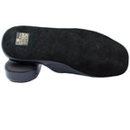 Pantofole artigianali in pelle blu