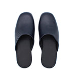 Pantofole artigianali in pelle blu