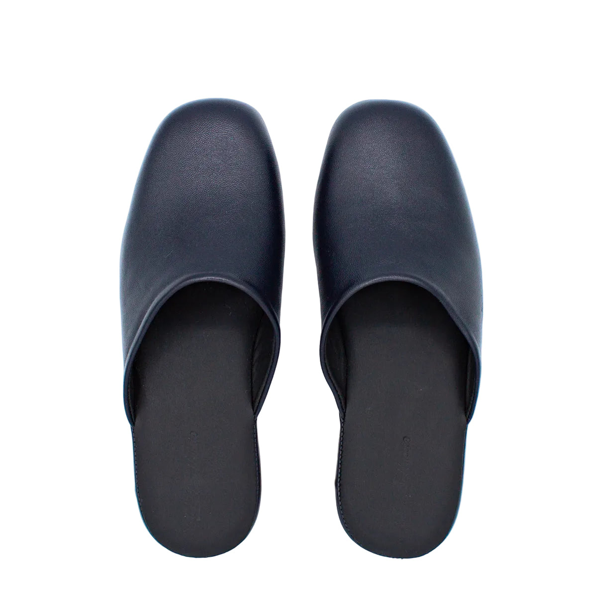 Pantofole artigianali in pelle blu