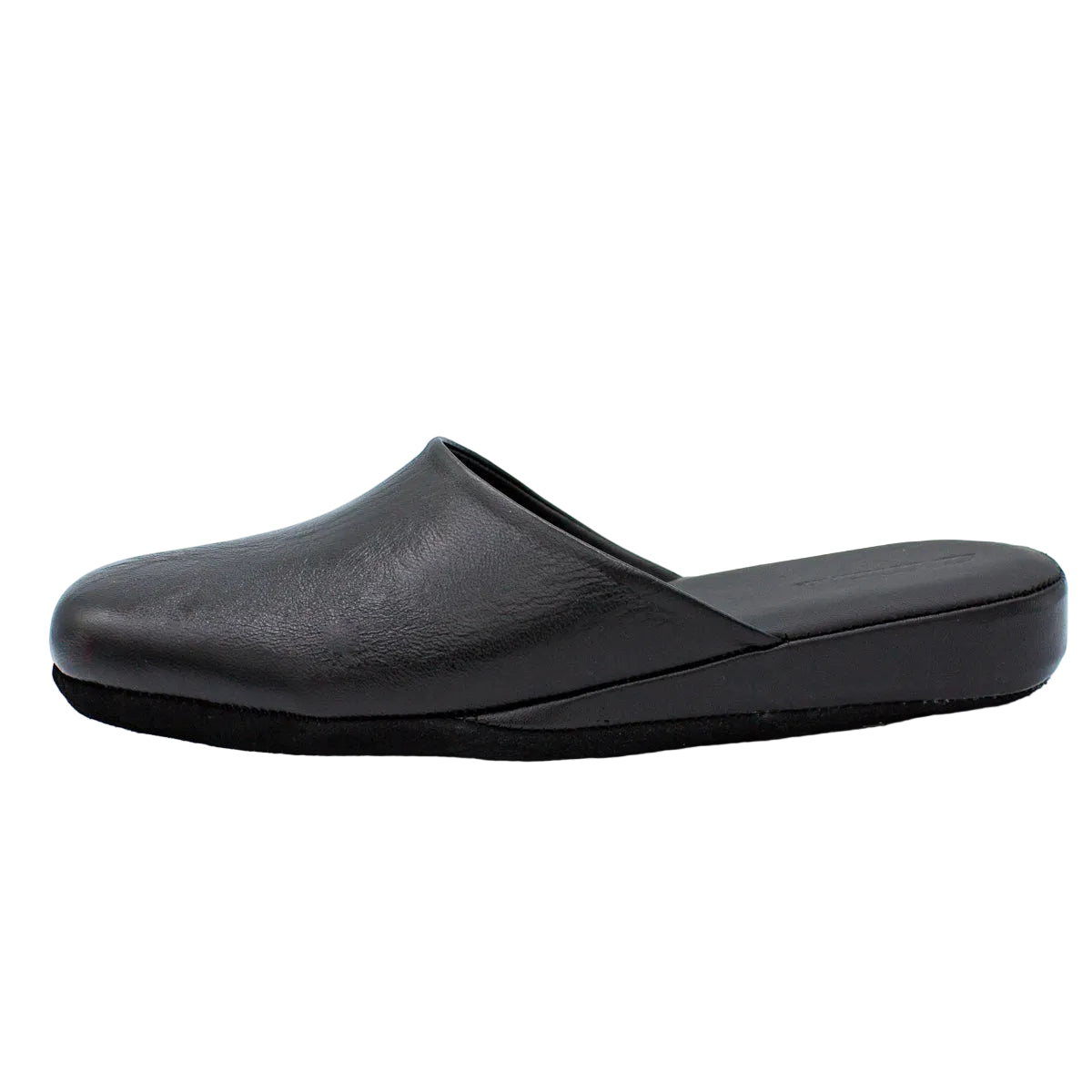 Pantofole artigianali in pelle nero