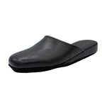Pantofole artigianali in pelle nero