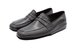 Pantofole da uomo in pelle nero con mascherina