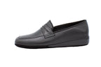 Pantofole da uomo in pelle nero con mascherina