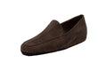 Pantofole da uomo in camoscio marrone
