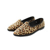 Two-tone Friulane in leopard-camel velvet