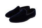 Men's Friulane in blue velvet
