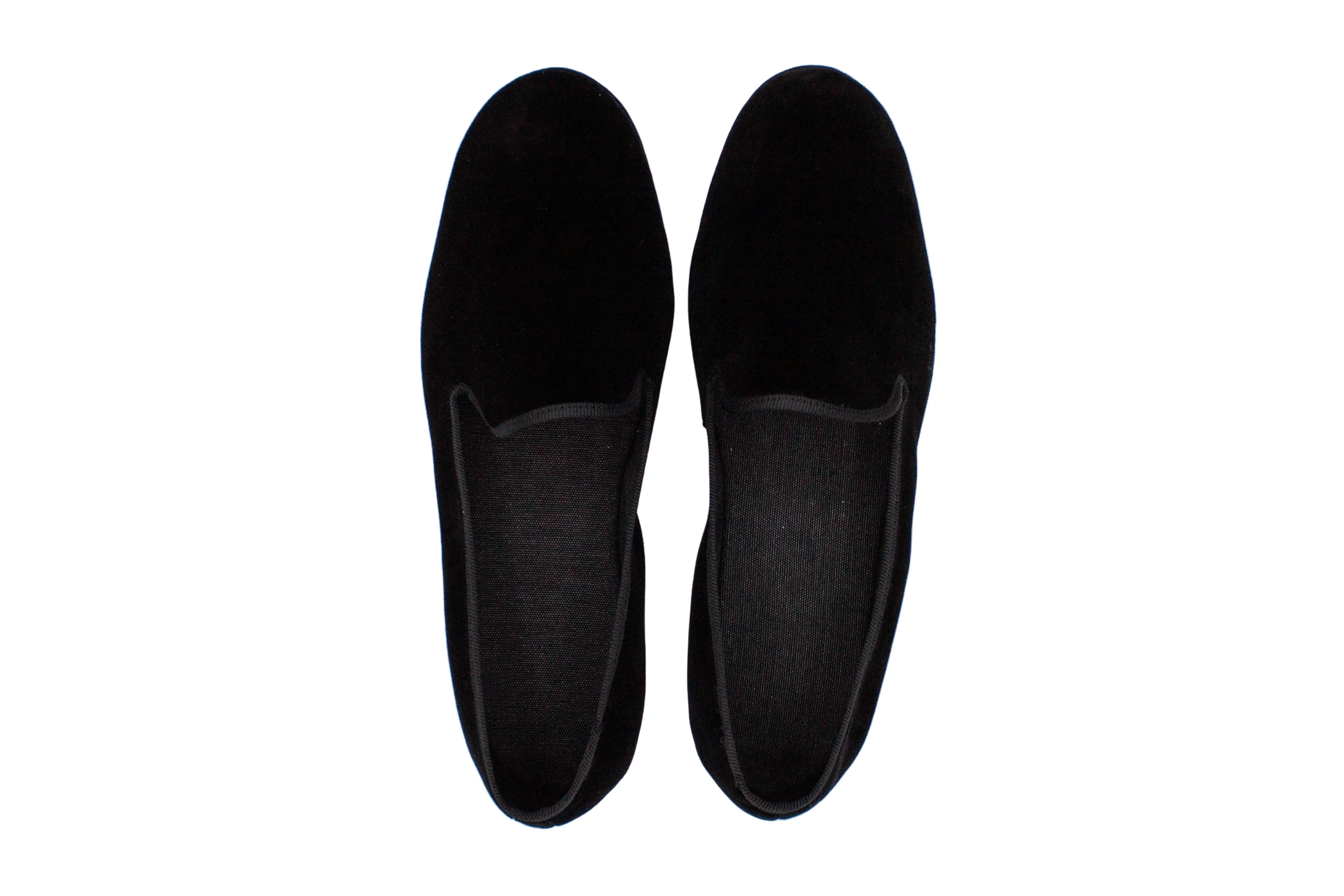 Friulane da uomo in velluto nero