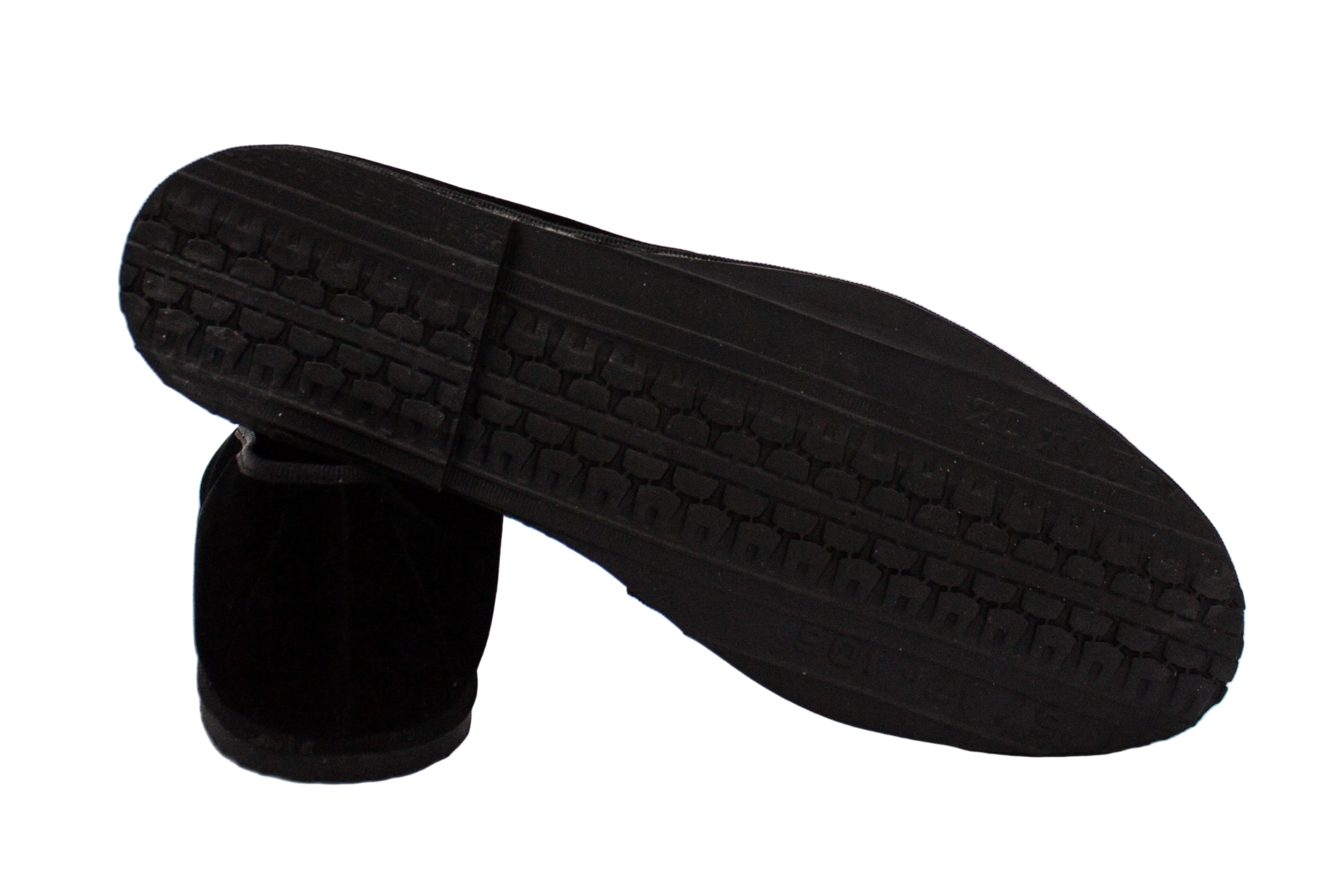 Friulane da uomo in velluto nero