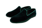 Men's Friulane in bottle green velvet