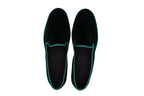 Men's Friulane in bottle green velvet