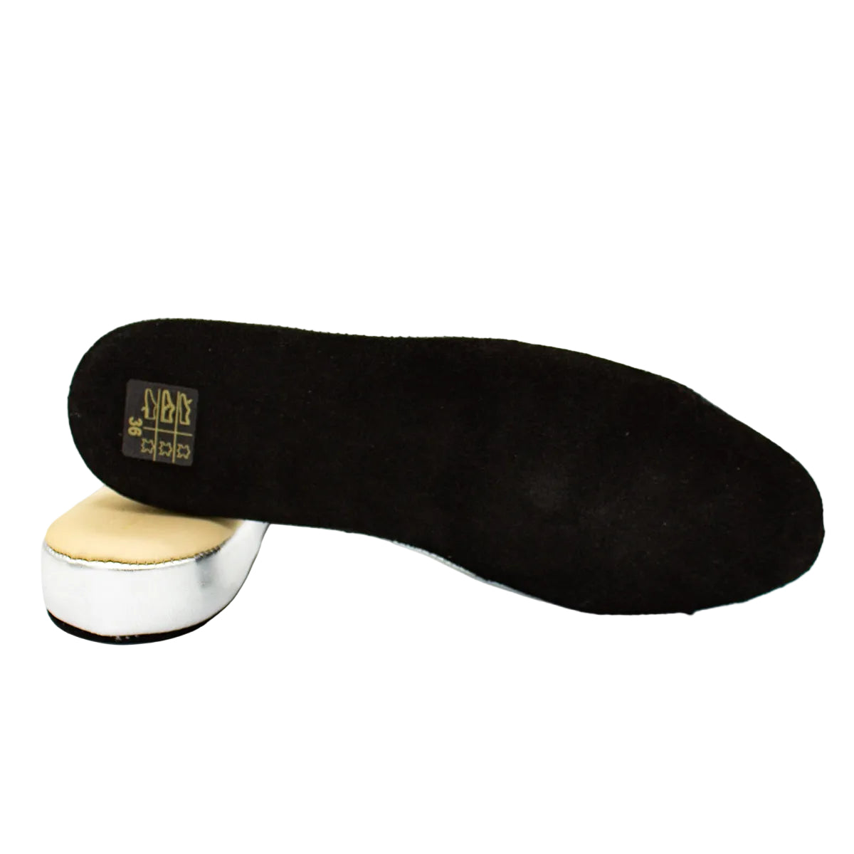 Pantofole pianelle accollate in nappa argento