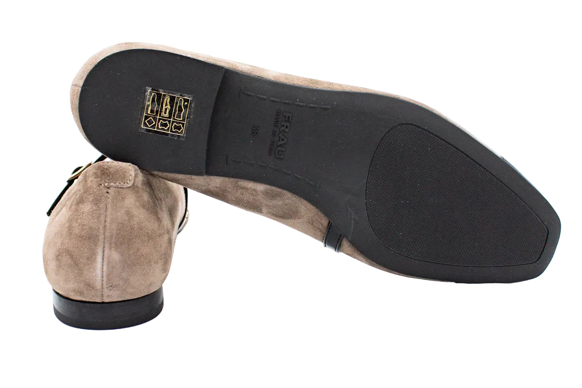 Ballerine con cinturino beige