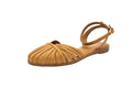 Sandali ragnetto in pelle caramello