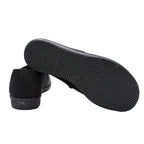 Pantofole da donna in tessuto elasticizzato con velcro nero