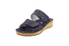 Ciabatte comfort in nabuk Palo blu