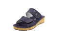 Ciabatte comfort in nabuk Palo blu