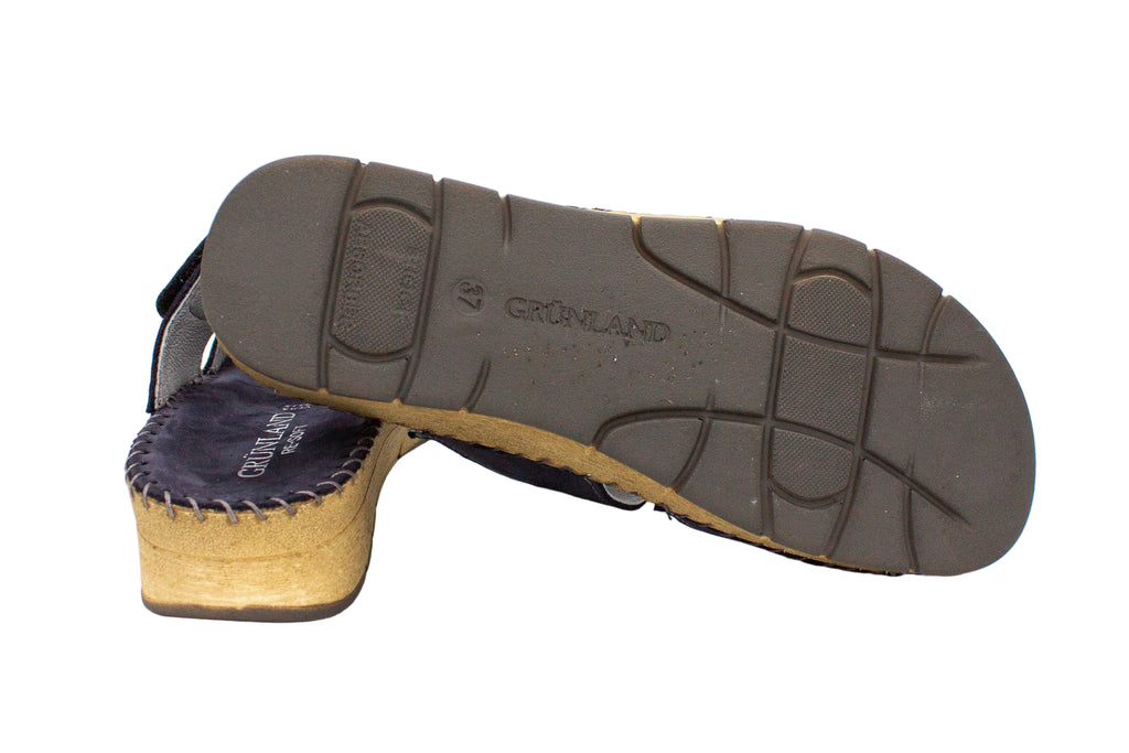 Ciabatte comfort in nabuk Palo blu