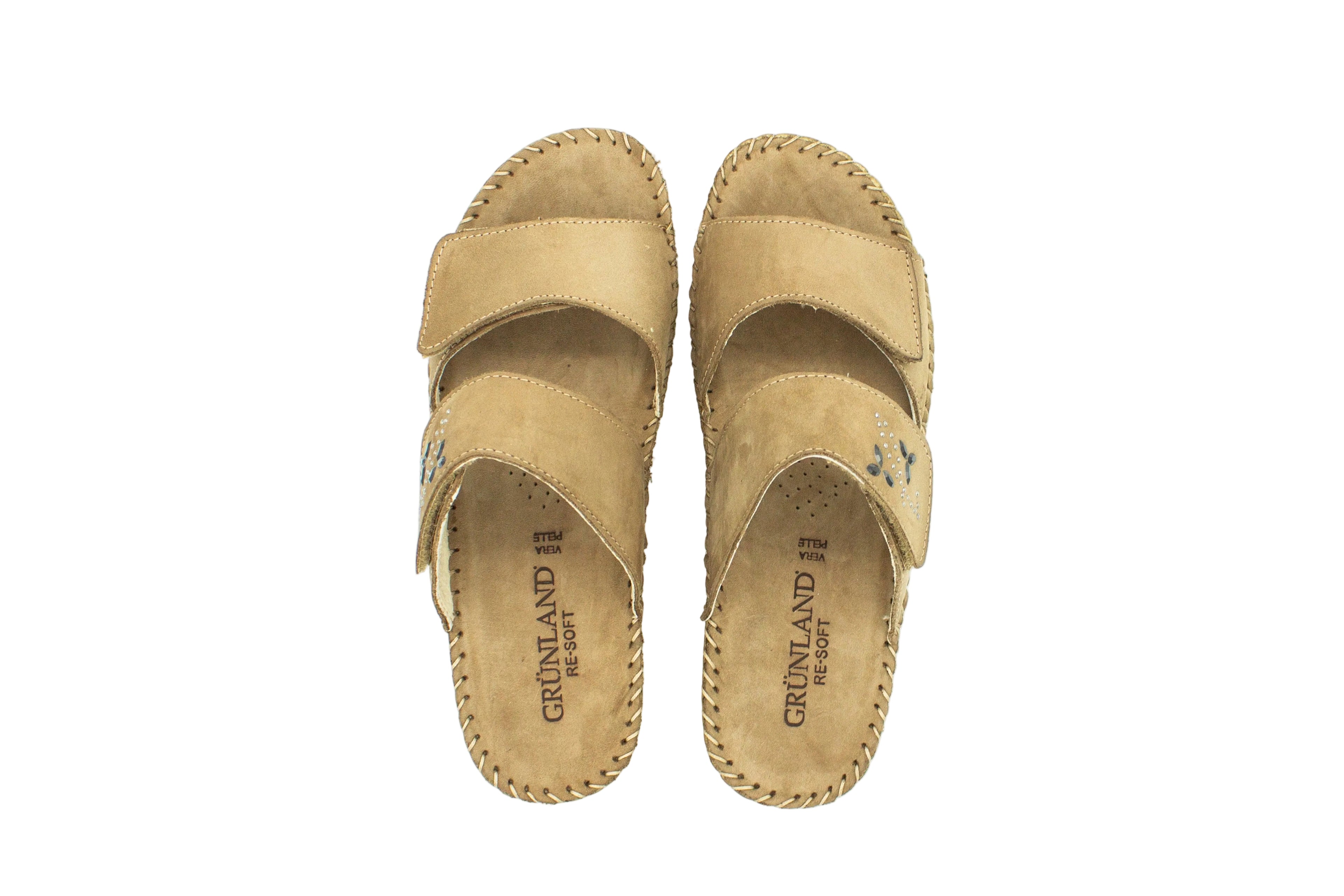 Taupe nubuck comfort slippers