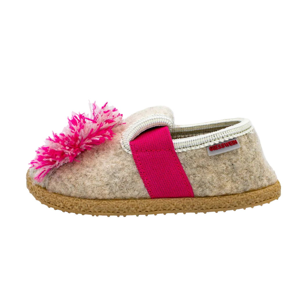 Giesswein Trabening: pantofole bambina in lana con unicorno