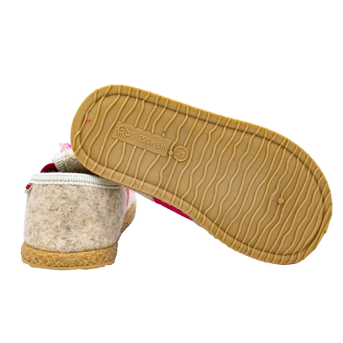 Giesswein Trabening: pantofole bambina in lana con unicorno