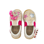 Giesswein Trabening: pantofole bambina in lana con unicorno