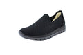 Black knit slip-on with removable insole