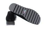 Black knit slip-on with removable insole